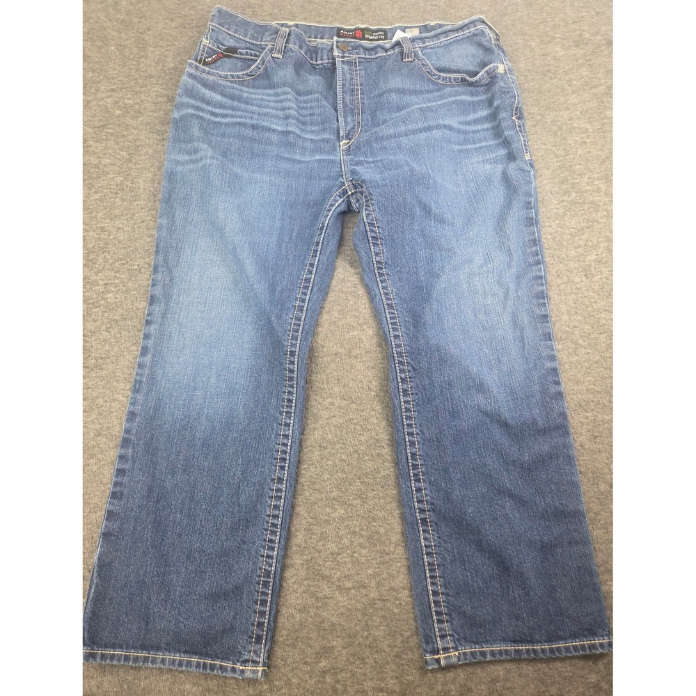 Ariat Jeans Mens 42x30 Blue M5 Straight Leg FR Flame Resistant Workwear Denim